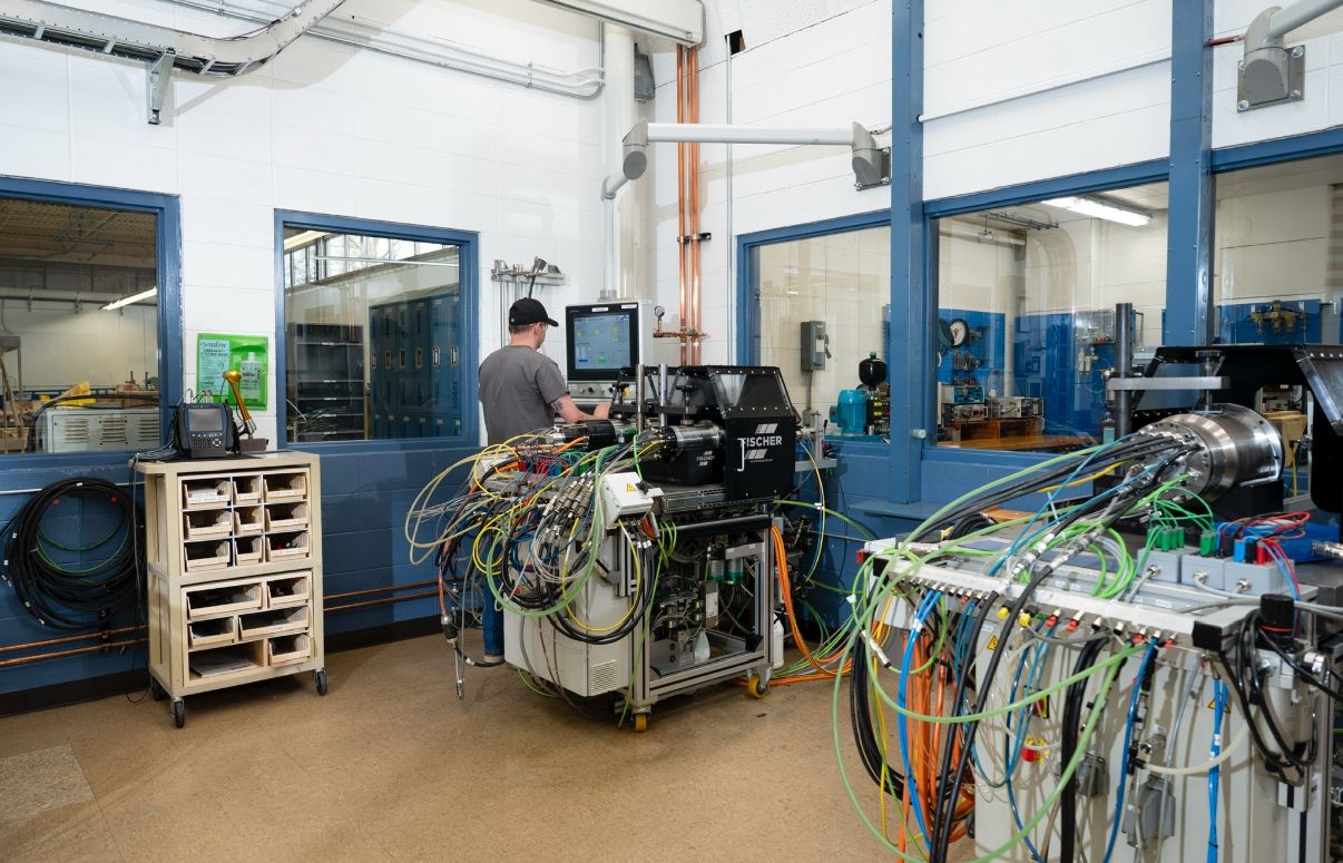 spindle repair test room