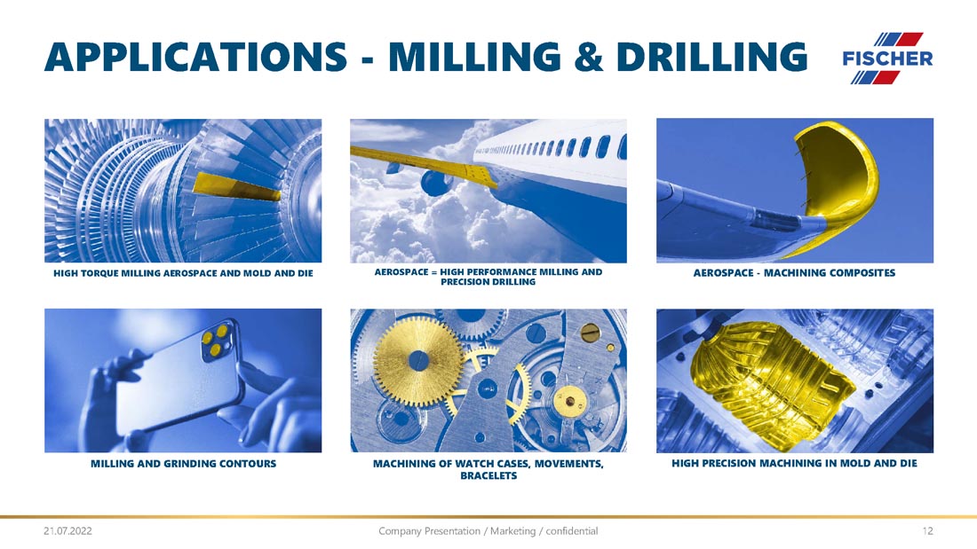 Applications, Milling & Drilling