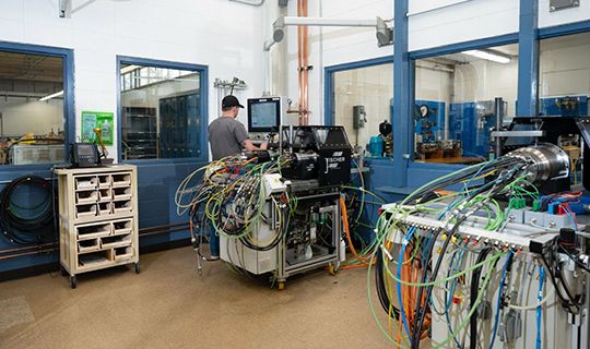 Inside the FISCHER USA Spindle Repair Test Room