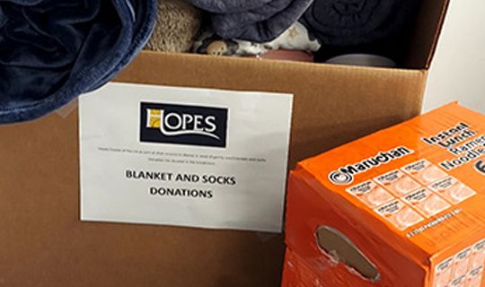 Sizzling Support for HOPES Center
